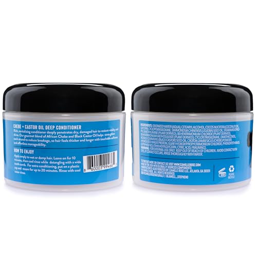 Camille Rose Black Castor Oil + Chebe Deep Conditioner, 8 Oz