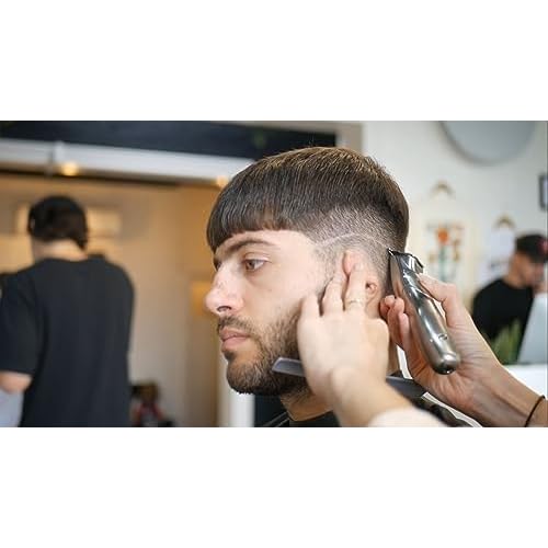 Andis 32810 Slimline Pro Cord/Cordless Beard Trimmer, Lithium Ion T-Blade Trimmer, Close Cutting T-Blade Zero Gapped, Chrome