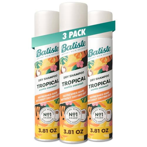 Batiste Tropical Dry Shampoo, 3.81 oz (3-Pack)