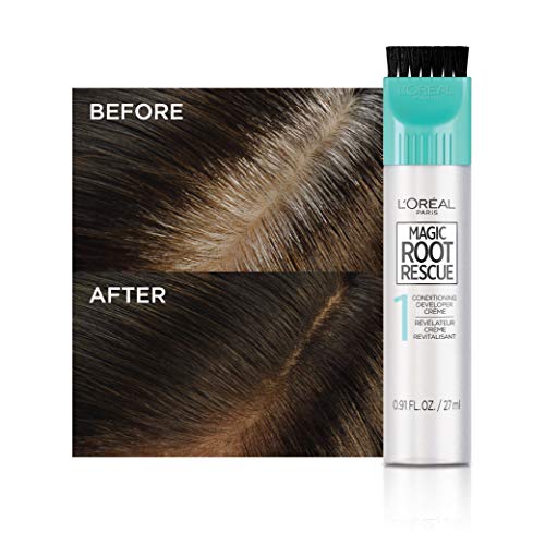 L'Oreal Paris Magic Root Rescue 10 Minute Root Hair Coloring Kit, Permanent Hair Color with Quick Precision Applicator, 100% Gray Coverage, 8G Medium Golden Blonde, 2 count