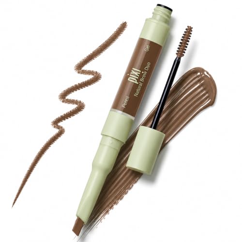 Pixi Brow Duo Natural Brown Waterproof Eyebrow Pencil & Gel Set