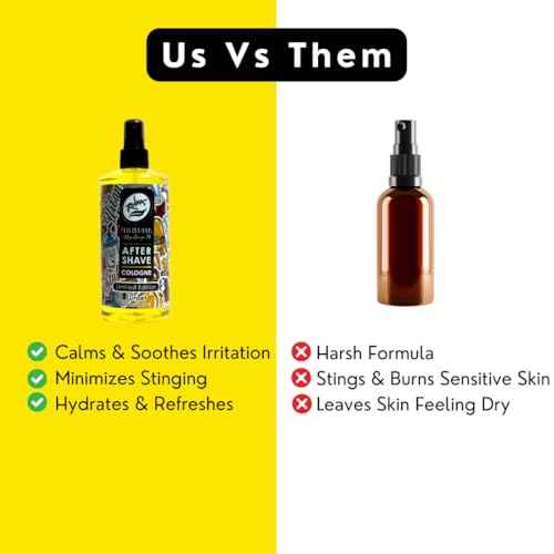 Rolda Sunset After Shave Tonic Cologne For Men - Post Shave Tonic Spray, Calms Irritation, Helps Heal & Clean Shaved Areas, Masculine Citrusy Fragrance (14.54oz | 430ml)