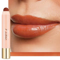 Oulac Reddish Brown Lipstick & Blush Duo - Glossy, Vegan