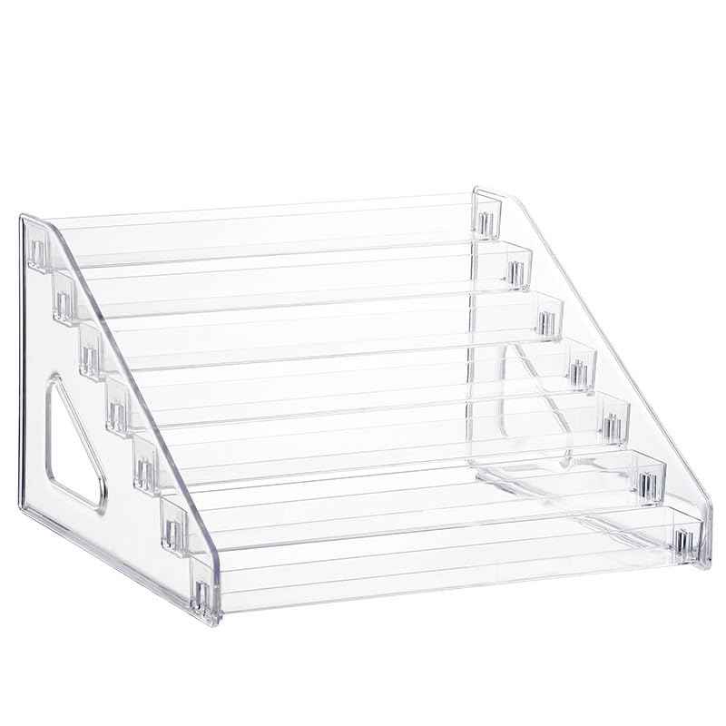 Pero Pero Nail Polish Organizer Acrylic Display Rack for Nail Polish Holder Sunglasses Organizer Essential Oils Holder Clear Eyeglasses Display Case Makeup Organizer
