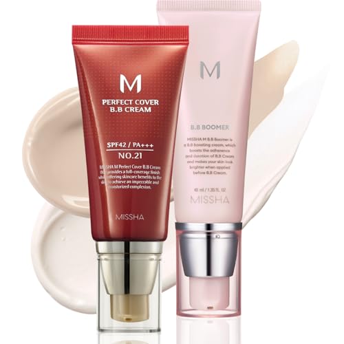 MISSHA M Perfect Cover BB Cream No.21 & BB Boomer Kit - SPF 42