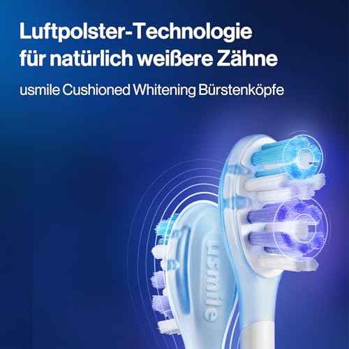usmile Replacement Brush Heads for Y20 Pro/Y10 Pro/P20 Pro/P10 Pro/Y1S, Patented Residual Shock Absorption and Air Cushion, Compatible to usmile Electric Toothbrush, 2-Pack
