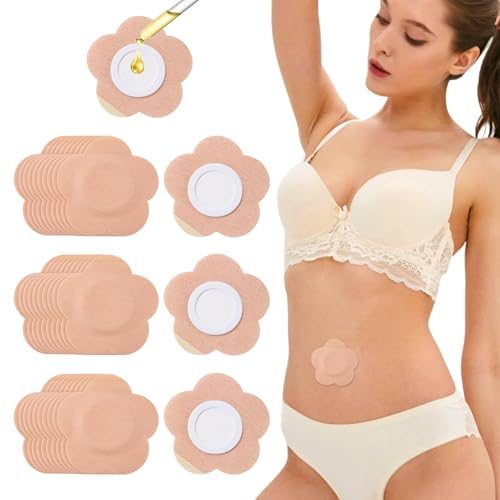 Castor Oil Patches - 50 Pack FDA Certified Self-Adhesive Belly Pads