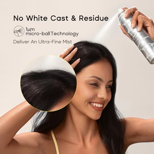 HALOVIDA Invisible Dry Shampoo for Dark Hair, 2-Pack, 5.07 Fl Oz
