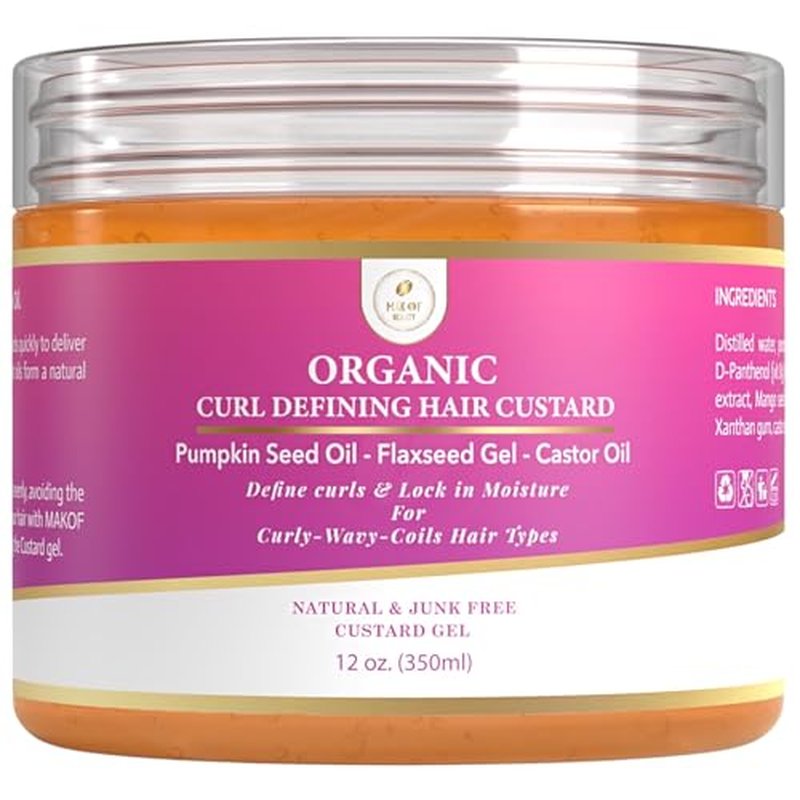MAKOF BEAUTY Curl Defining Custard Gel - 12 fl oz