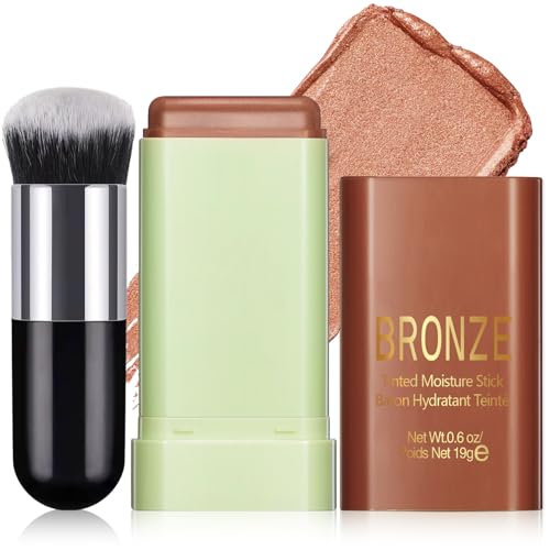 HOSAILY Cream Contour Stick with Brush – Blendable Highlighter