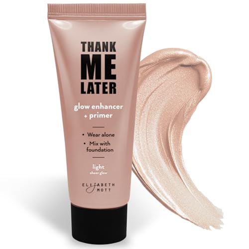 Elizabeth Mott Glow Set : Elizabeth Mott Thank Me Later Natural Glow Enhancer, Mattifying Face Primer & Dewy Setting Spray | Long-Lasting Makeup Set