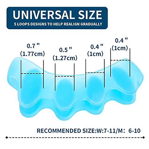 Toe Separators Gel Spacers - 5 Pair Bunion Relief