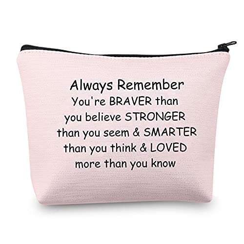 CMNIM Bonus Daughter Gifts Makeup Bag Step Daughter Gift from Mom Gift for Daughter In Law Cosmetic Bag Adoption Daughter Gifts You Will Always Have My Never Ending Love