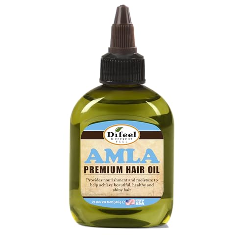 Difeel Amla Hair Oil - Travel Size 2.5 oz for Growth & Strength