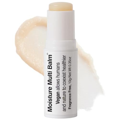 Pleuvoir Korean Moisture Multi Balm Fragrance-Free - Lip and Dry Area Care with Sunflower Seed Oil Shea Butter Alpha-Bisabolol Adenosine - Vegan Plant-Based K-Beauty 0.35oz