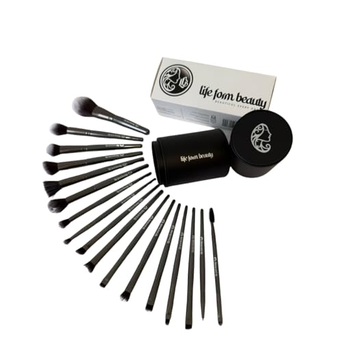 Professional Makeup Brushes Kit with Soft Synthetic Bristles + Case