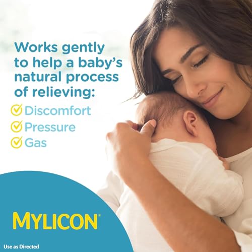 MYLICON Infant Gas Relief Drops 1 Oz - Dye-Free Baby Gas Medicine (2 Pack)