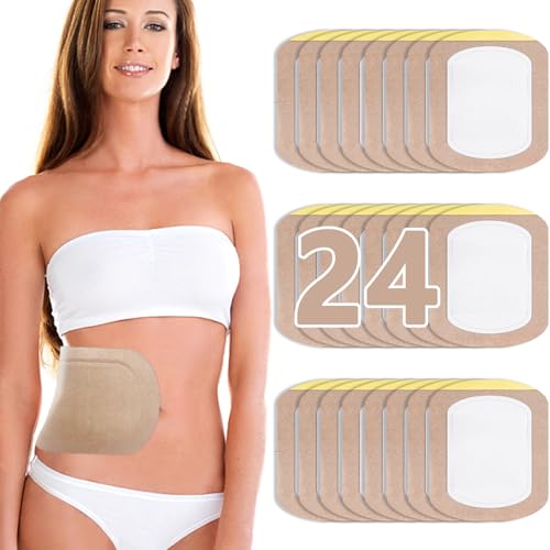 Organic Cotton Castor Oil Pack Wrap - Disposable Self-Adhesive Pads
