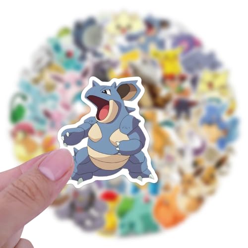 50pcs Waterproof Anime Stickers for Laptop, Phone & Skateboard
