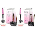 Luxe Electric Makeup Brush Cleaner, Pink, USB Charging Station, 3 Adjustable Speeds, Cleaner to Instantly Wash and Dry Your Makeup Brushes (Pack of 2)