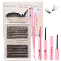 False Eyelash Clusters Kit - 240PCS Fuller Wispy Lashes 8-16mm