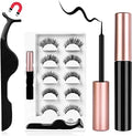 AOMIG Magnetic Eyelashes Kit with Waterproof Eyeliner, 5 Pairs
