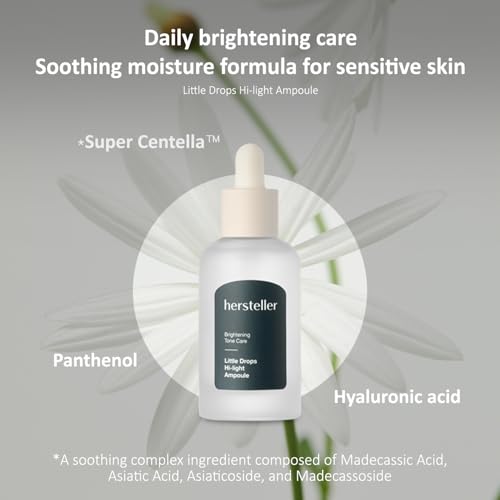 hersteller Little Drops Hi-light Ampoule 43ml, 1.5 Fl Oz Brightening Toning Moisturizing Calming Daisy Flower Extract Vegan Facial Skin Korean Skincare