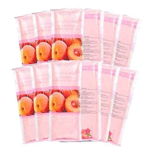 Toyar Paraffin Wax Refills, 12 Pack Peach Scented Paraffin Wax Beads Blocks for Paraffin Bath, Paraffin Wax Machine Refills for Hand Feet Dry Skin,Rrelieves muscle fatigue, Hydration and nourish