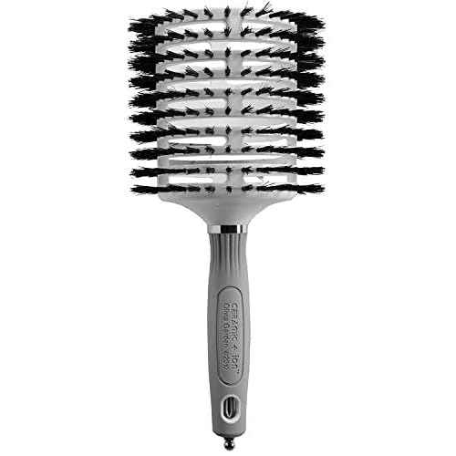 Olivia Garden Ceramic and Ion Turbo Vent 100% Boar Bristle Round Hair Brush