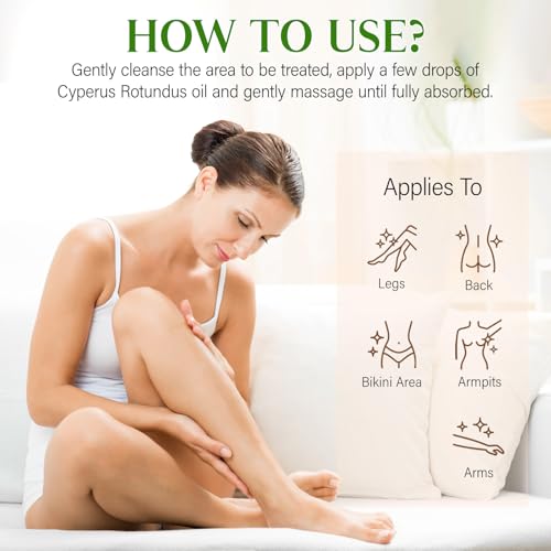 GOGIFTGO Cyperus Oil for Hair Removal - 60ml Natural Skin Care
