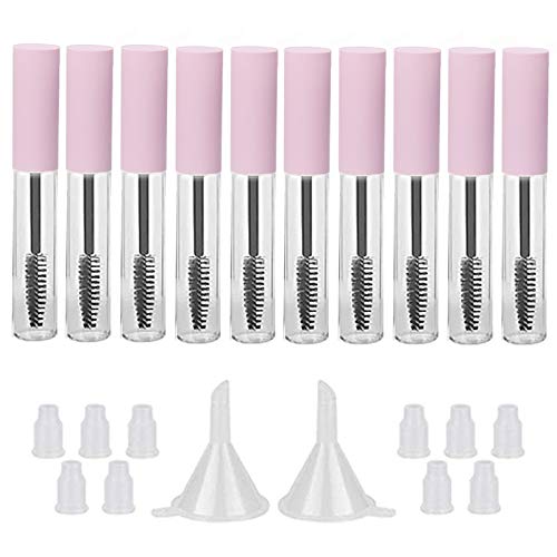 Empty Mascara Tubes 10ML - 10 Pack with Wand, Inserts & Funnels