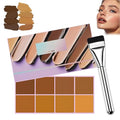 Soft Matte Cream Concealer Palette - 8 Shades for Dark Circles & Blemishes