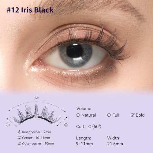 WOSADO Magnetic Eyelashes Kit - 21.5mm Reusable & Glue-Free
