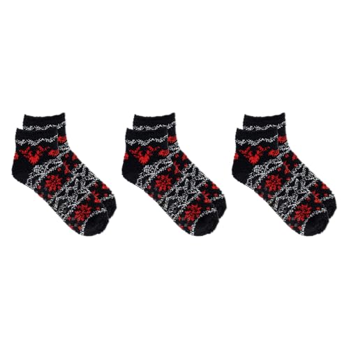 Dr. Scholl's Women's Winter Spa Socks - 3 Pack, Black Assorted