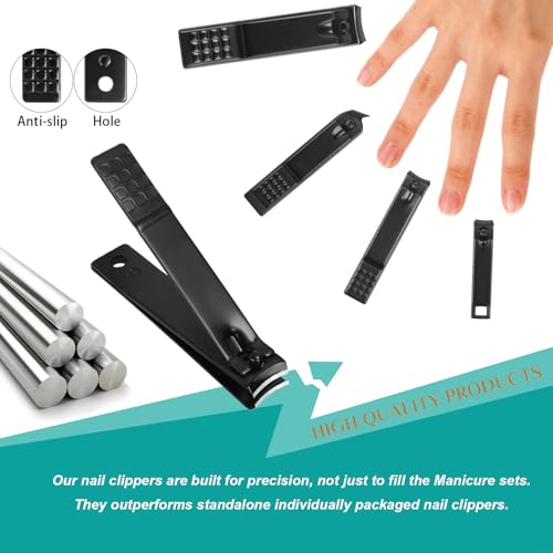 26-Piece Professional Manicure Set with Black Case