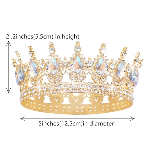 Queen Crown Rhinestone Tiara for Women - Bridal & Party Accessory