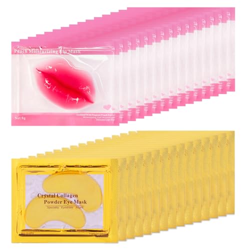 30 Pairs Lip Mask & Eye Mask, 24K Gold Crystal Gel Collagen Under Eye Patches, Bachelorette Party Favors, Bachelorette Party Accessories, Bridesmaid Gifts, Bulk Gifts, Bridesmaid Proposal Gifts