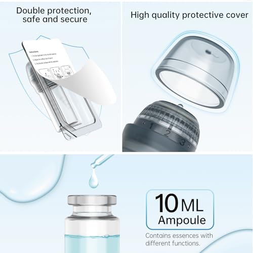 Hydra Microneedle Stamp with 30 Pins, Adjustable Liquid Dispensing (3 Settings), 10ml Container ? Ideal for Serums and Skin Care Applications