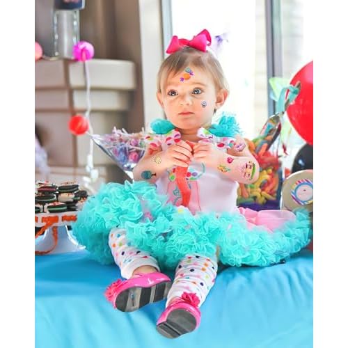 ANTING 244 Pieces Cute Candyland Temporary Tattoos Stickers,20 Sheets Candy Land Lollipop Donut Themed Tattoos Stickers Party Decoration favors for Kids Girl Boys Birthday Baby Shower Sweet Shop