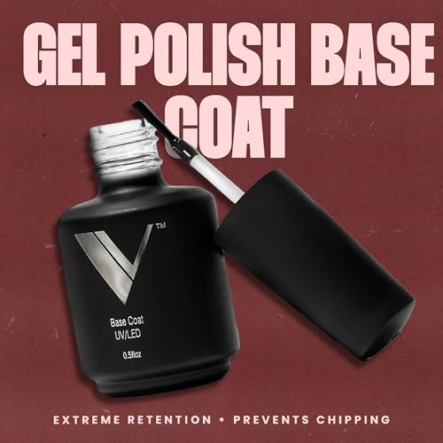 V Beauty Pure Set - Gel Base Coat and No Wipe Gel Top Coat