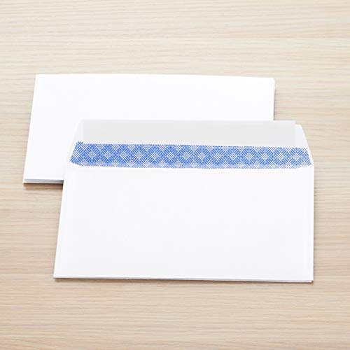 Amazon Basics #6 3/4 Security-Tinted Envelopes with Peel and Seal, 300-Pack, White