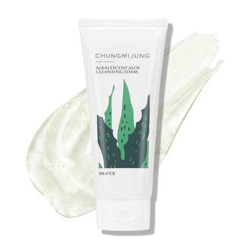 ChungMiJung Alkalescent Aloe Cleansing Foam, Deep Cleansing Foam, Blackhead Remover,Mildly Alkaline, Potassium Cocoate, All Skin Types, Korean Skin Care 6.7 fl.oz / 200ml