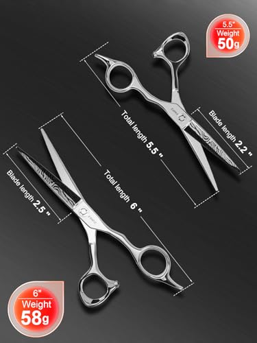 FMPZ Professional Hair Cutting Scissors 5.5" 440C Steel