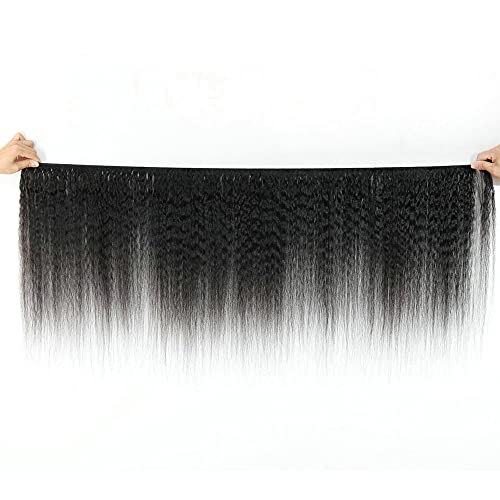 34 Inch Yaki Straight Virgin Hair Bundles 2pc