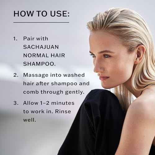 SACHAJUAN Normal Hair Conditioner, Everyday Conditioning for Hair & Scalp, Detangles & Adds Shine, Cruelty & Paraben-Free