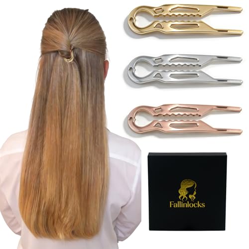 3 Pcs French Hair Pins for Women - Elegant & Durable Metal U Pins