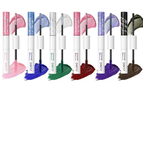 Dulele 12 Colors Mascara Set - Volumizing & Lengthening