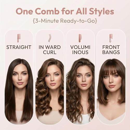 Go Brush Pro Cordless Straightening Brush for Short Hair