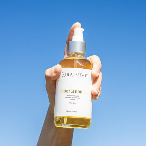 Body Oil 8 oz ?Weightless, Non-Greasy & Fast-Absorbing Body Moisturizing Oil with Meadowfoam and Black Currant Oil - Skin Hydration for Natural Glow- Firm, Smooth & Radiant Skin