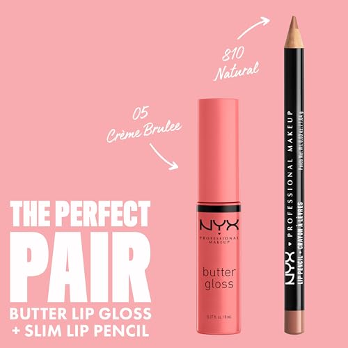NYX Butter Gloss - Non-Sticky Lip Gloss in Creme Brulee